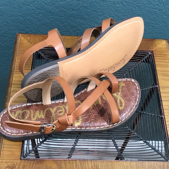 Sam Edelman Womens Gigi 6 Leather T-Strap Sandals - Picture 6 of 7